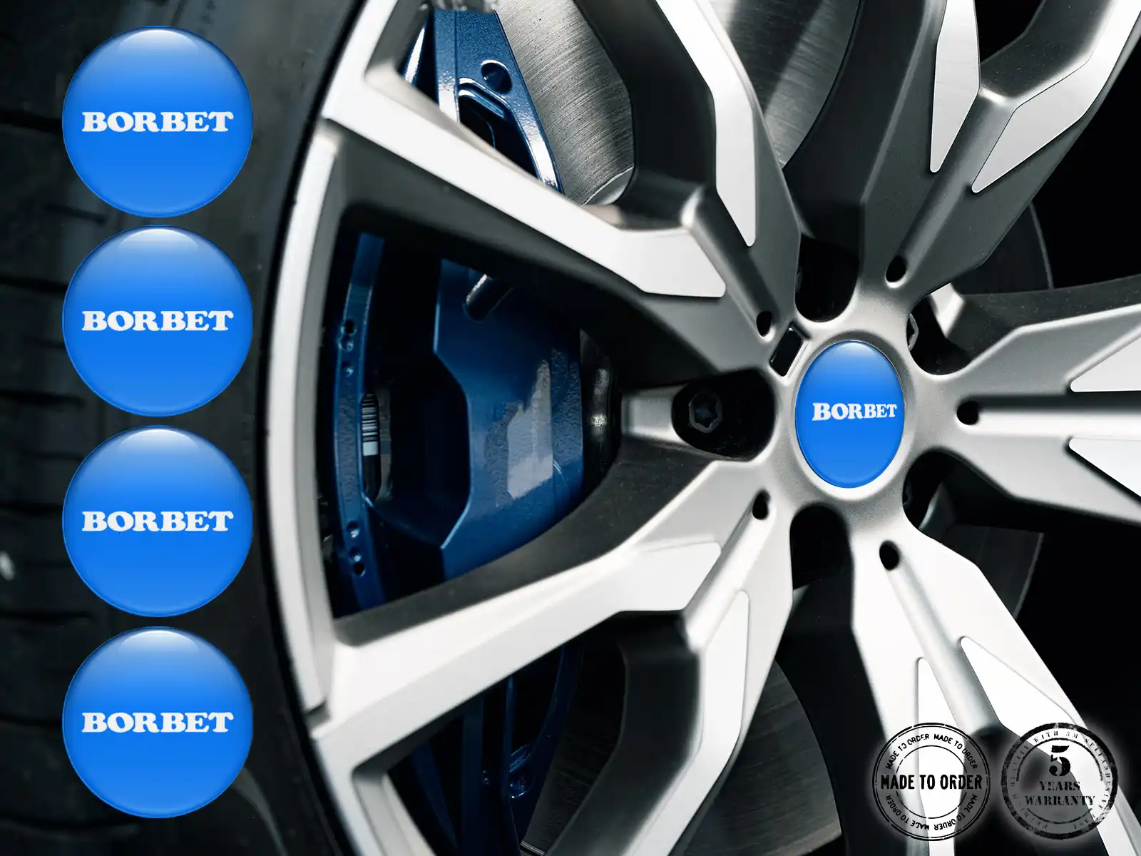 Borbet Gewölbtes Sticker Logo Label Gravitational Thrust